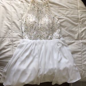white formal dress